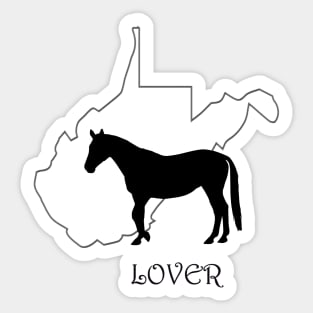 West Virginia Horse Lover Gifts Sticker